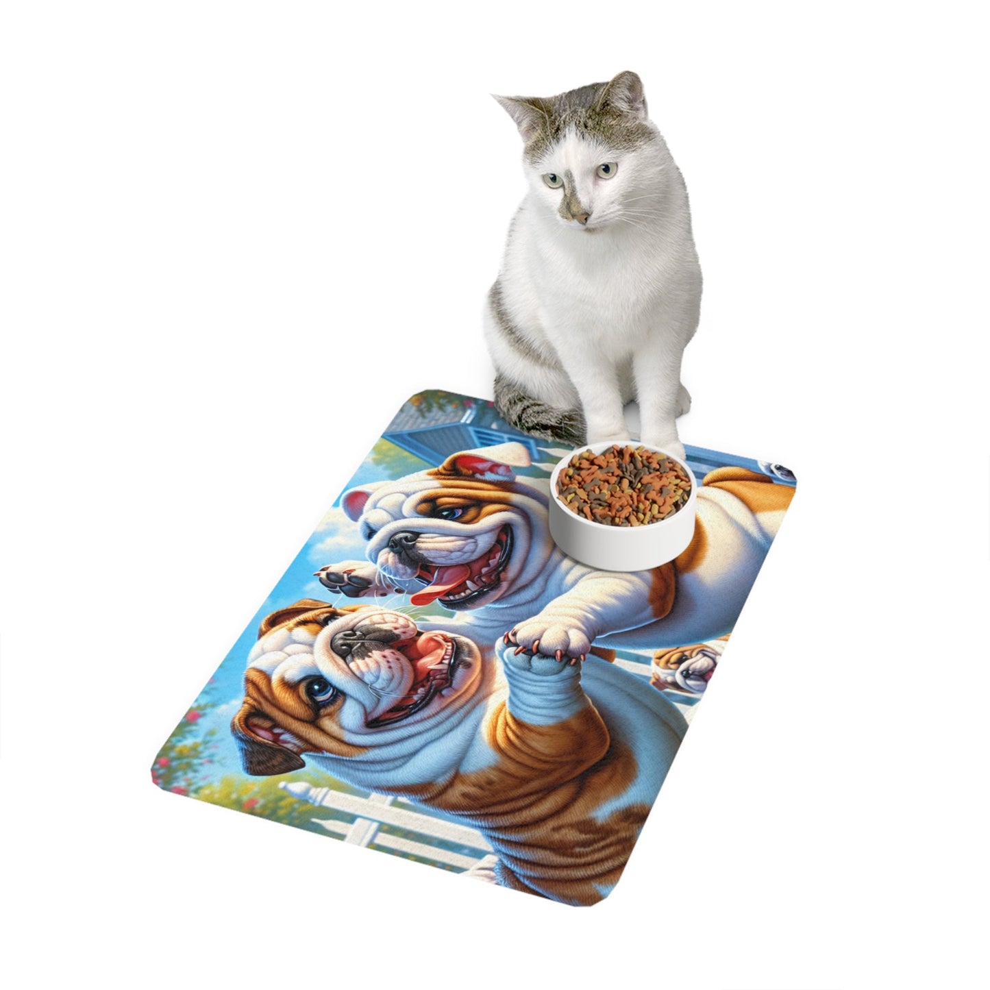 Tapis antidérapant pour animaux de compagnie – Tapis d'alimentation étanche pour chiens