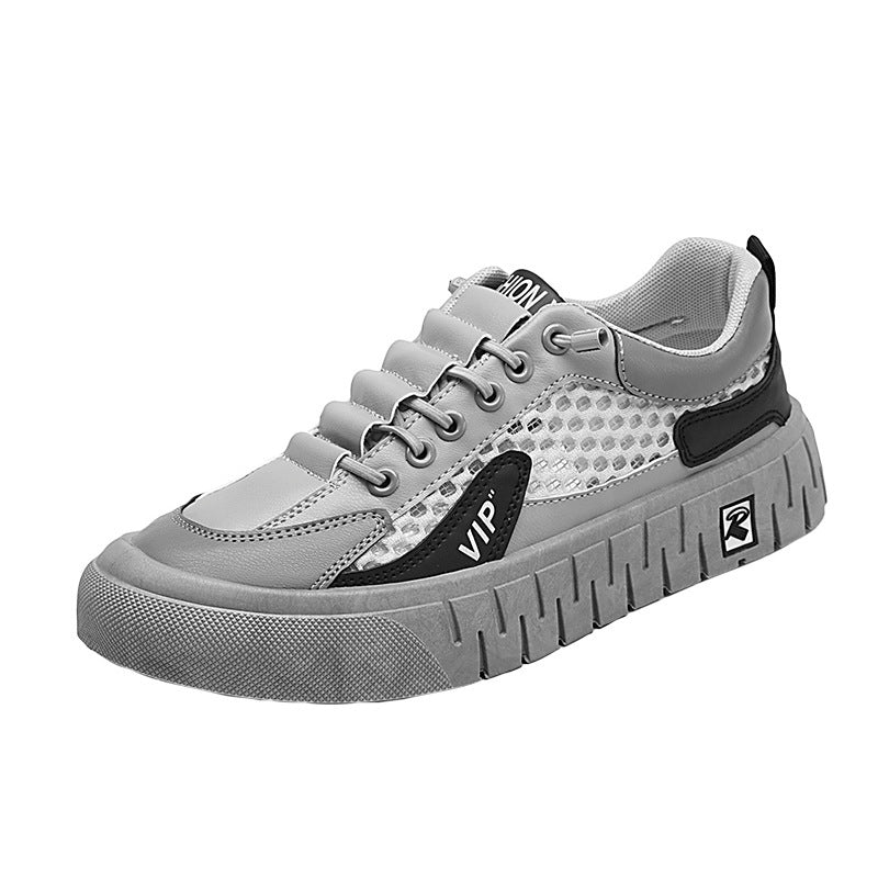 Mens Casual Breathable Mesh-panel Athletic Shoes