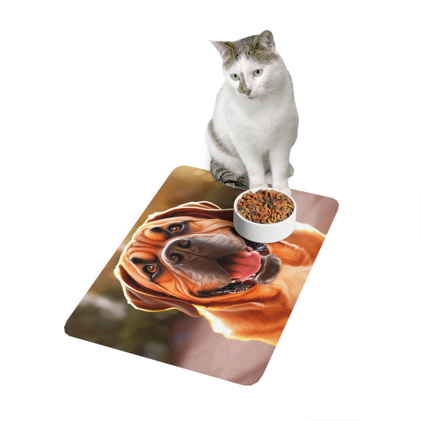 Tapis antidérapant pour animaux de compagnie – Tapis d'alimentation étanche pour chiens