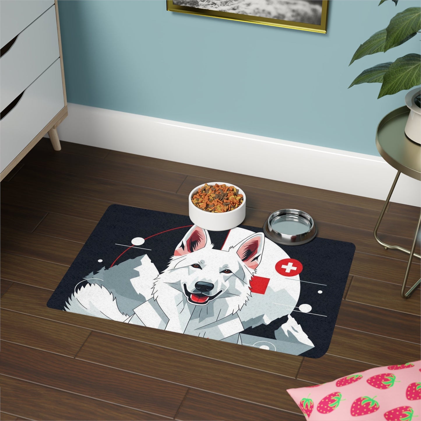 Tapis antidérapant pour animaux de compagnie – Tapis d'alimentation étanche pour chiens