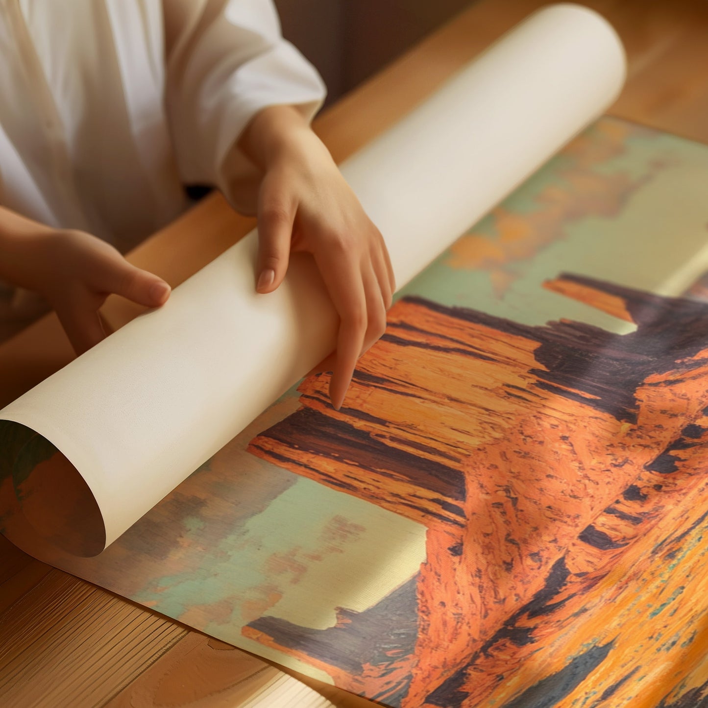 Monument Valley Buttes Canvas – Western Desert Wall Art