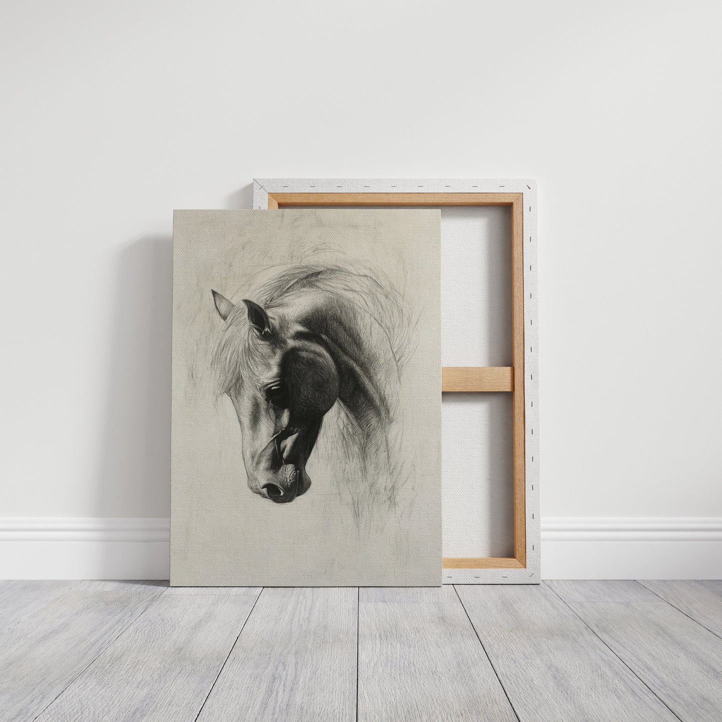 Horse Pencil Drawing – Western Equine Wall Art