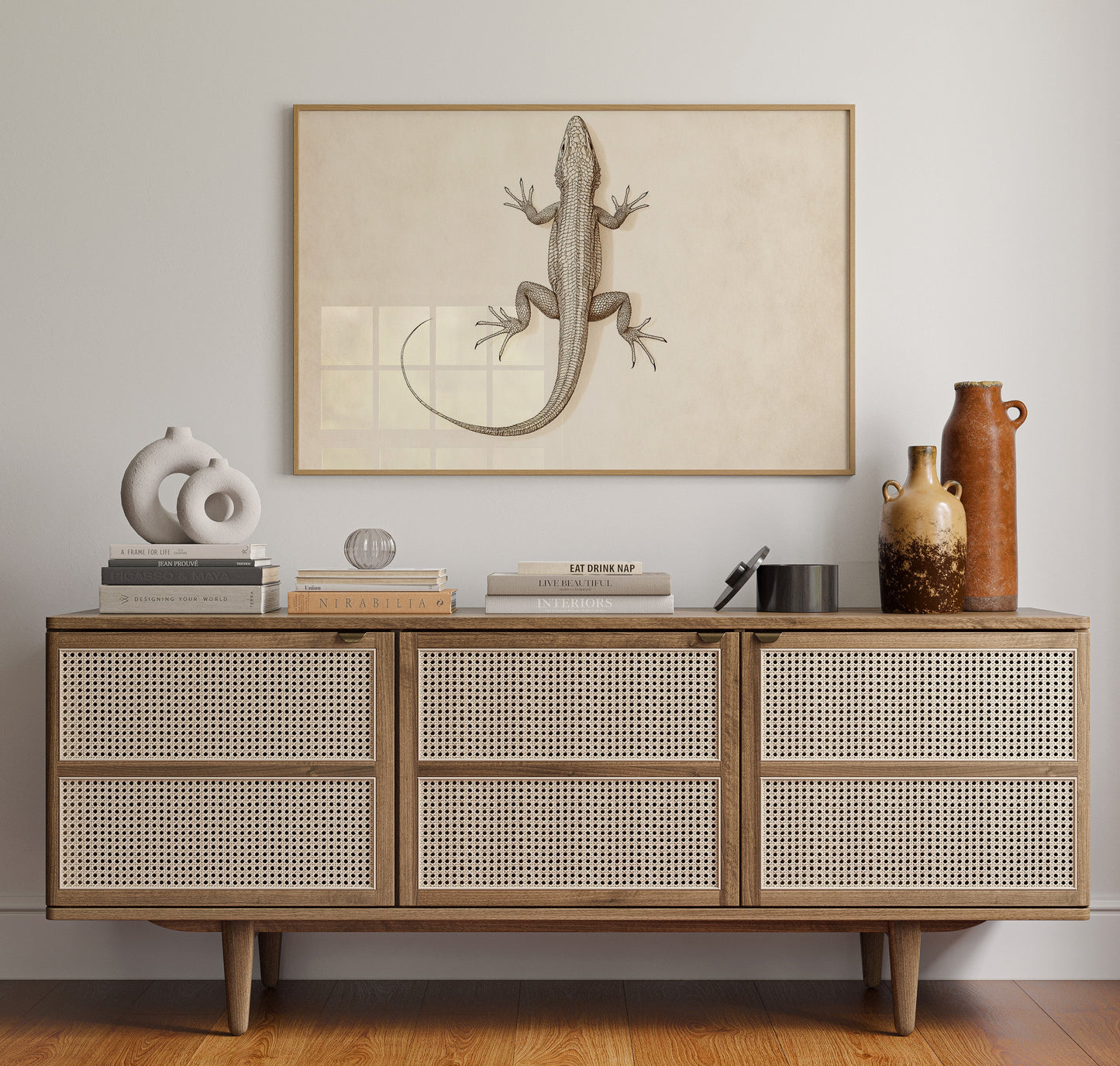 Desert Dweller – Vintage Lizard Scientific Illustration Print