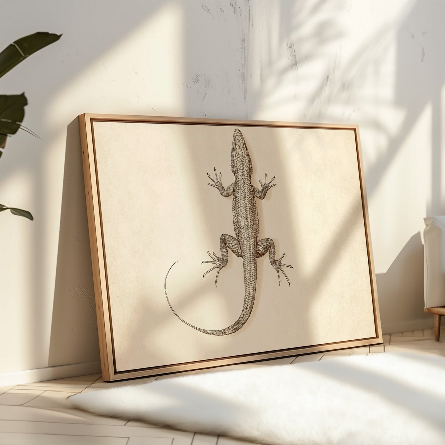 Desert Dweller – Vintage Lizard Scientific Illustration Print