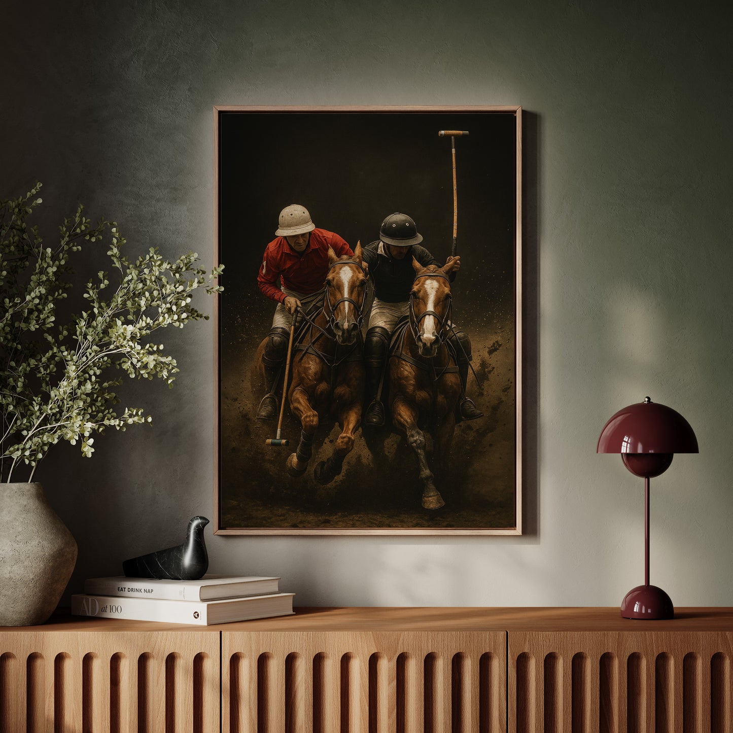 Grit & Grace – High-Speed Polo Match Wall Art