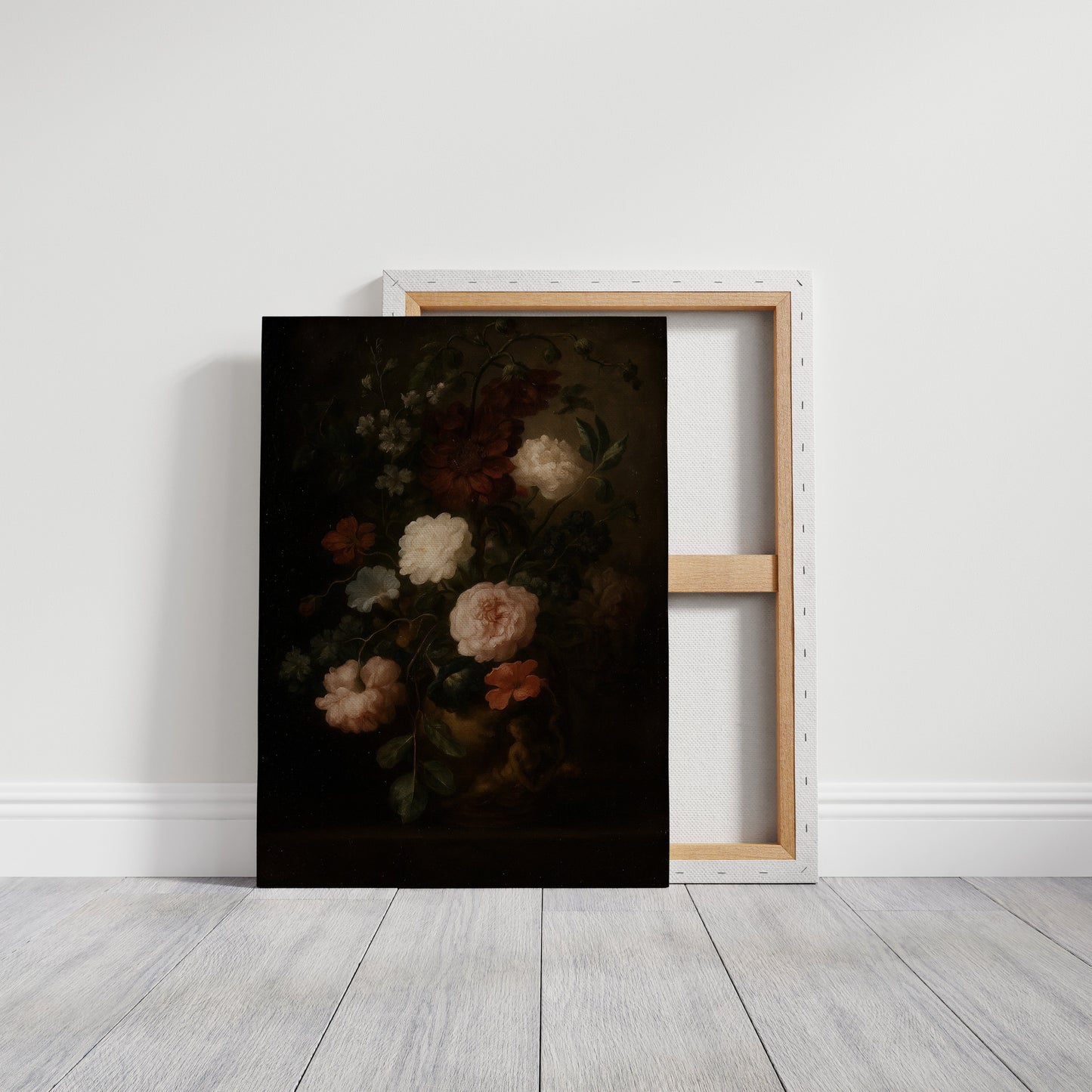 Baroque Vase of Blushing Petals