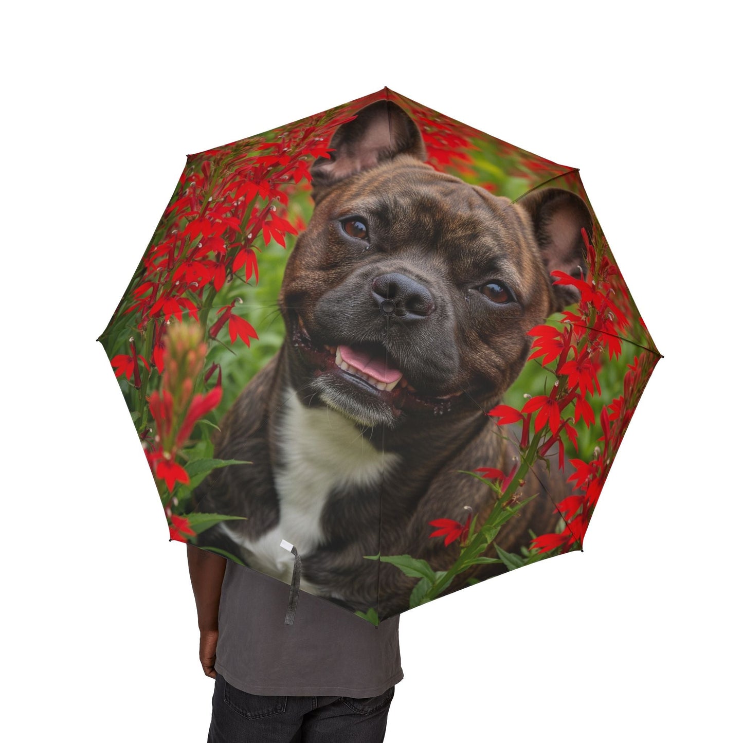 48" Semi-Automatic Umbrella – Windproof Large Travel Rain Umbrella