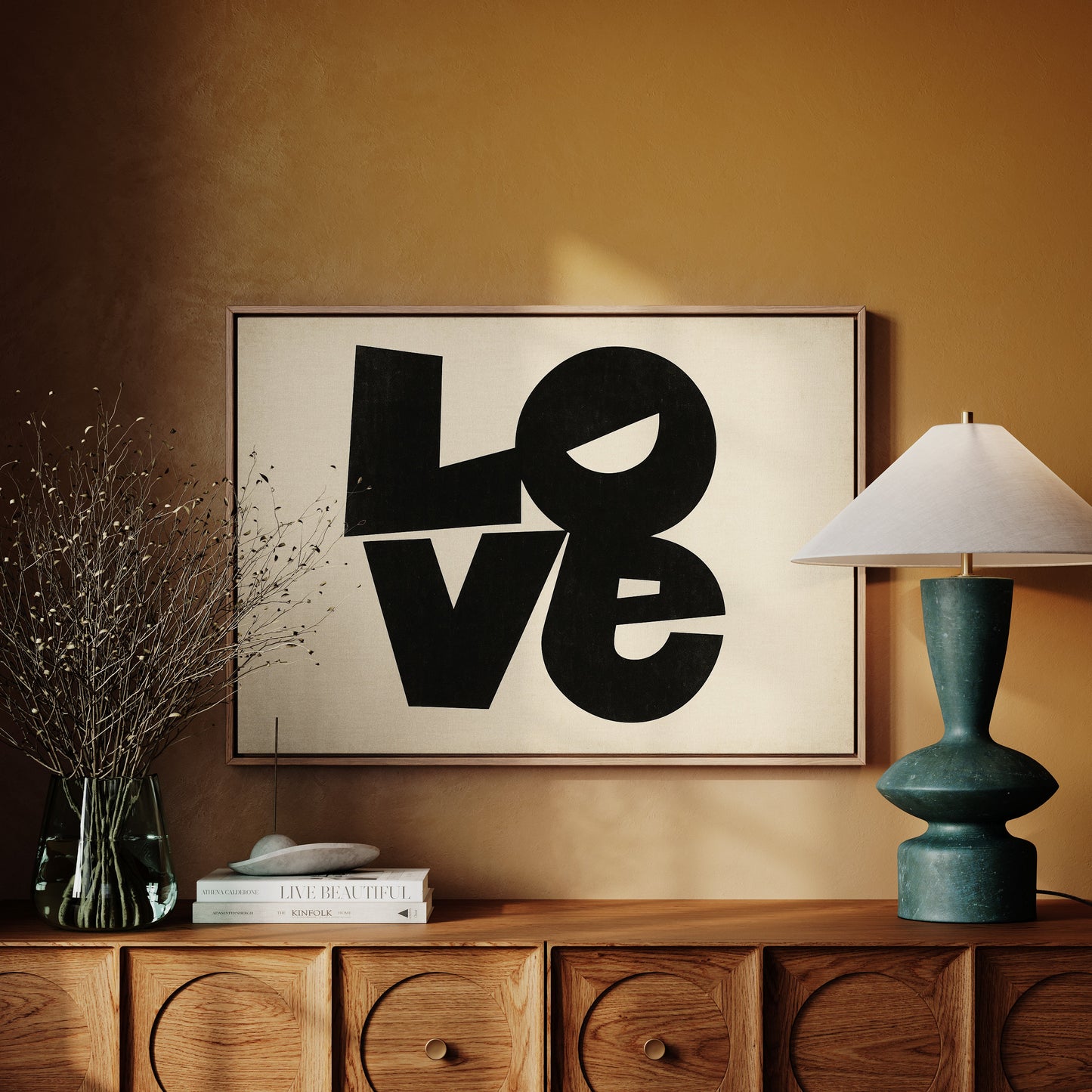 Impression typographique moderne LOVE