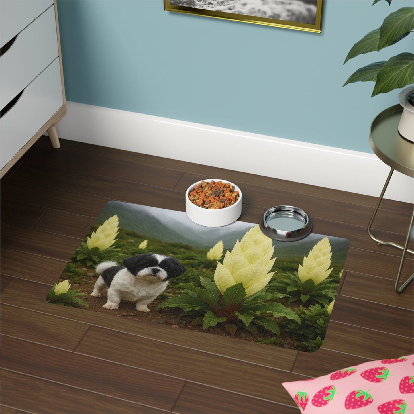 Tapis antidérapant pour animaux de compagnie – Tapis d'alimentation étanche pour chiens