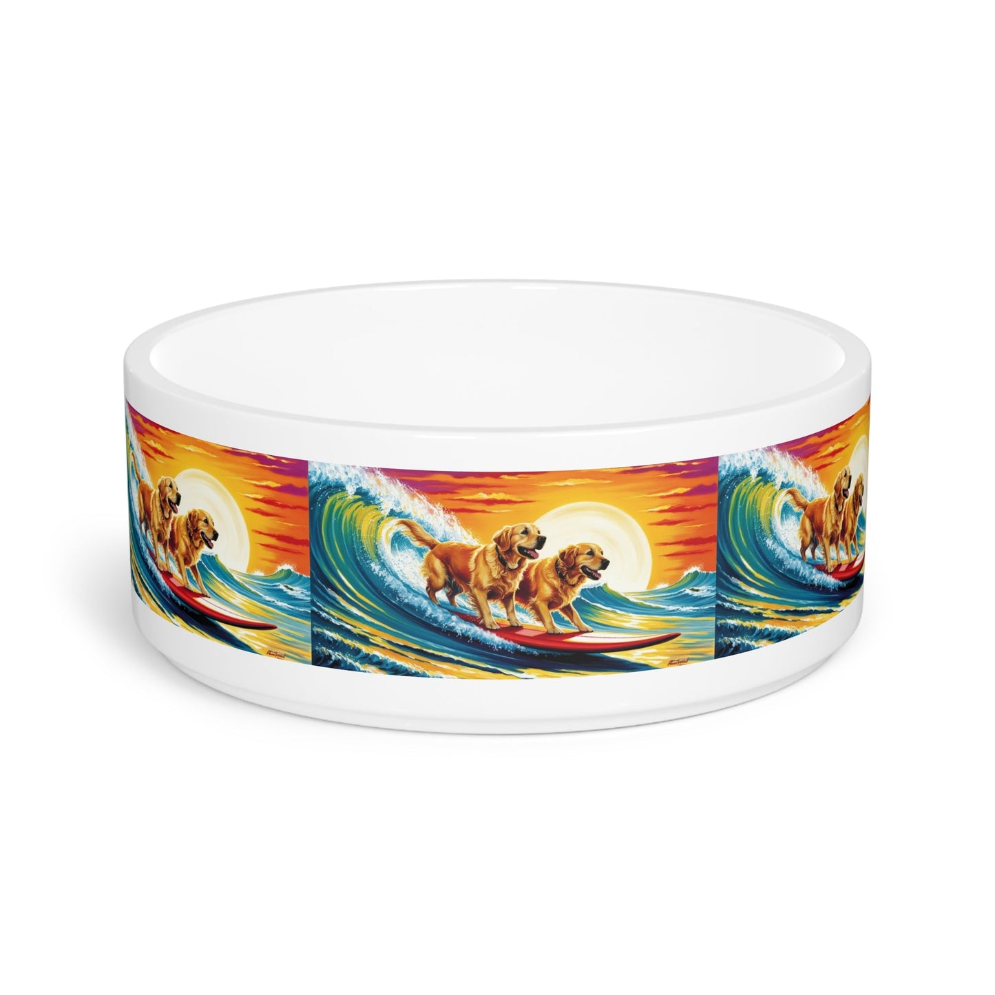 Ceramic Pet Bowl – 16 oz Dog Feeding Bowl