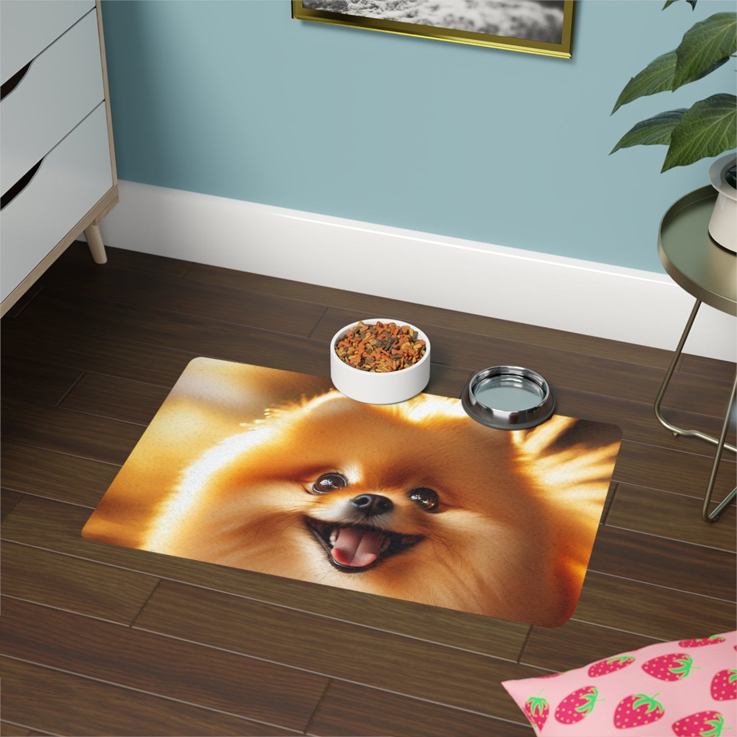 Tapis antidérapant pour animaux de compagnie – Tapis d'alimentation étanche pour chiens