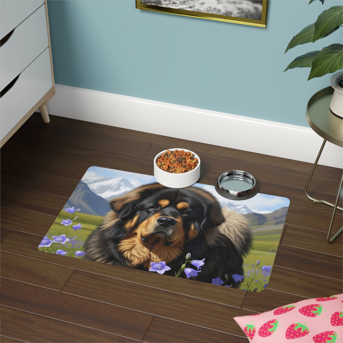 Tapis antidérapant pour animaux de compagnie – Tapis d'alimentation étanche pour chiens