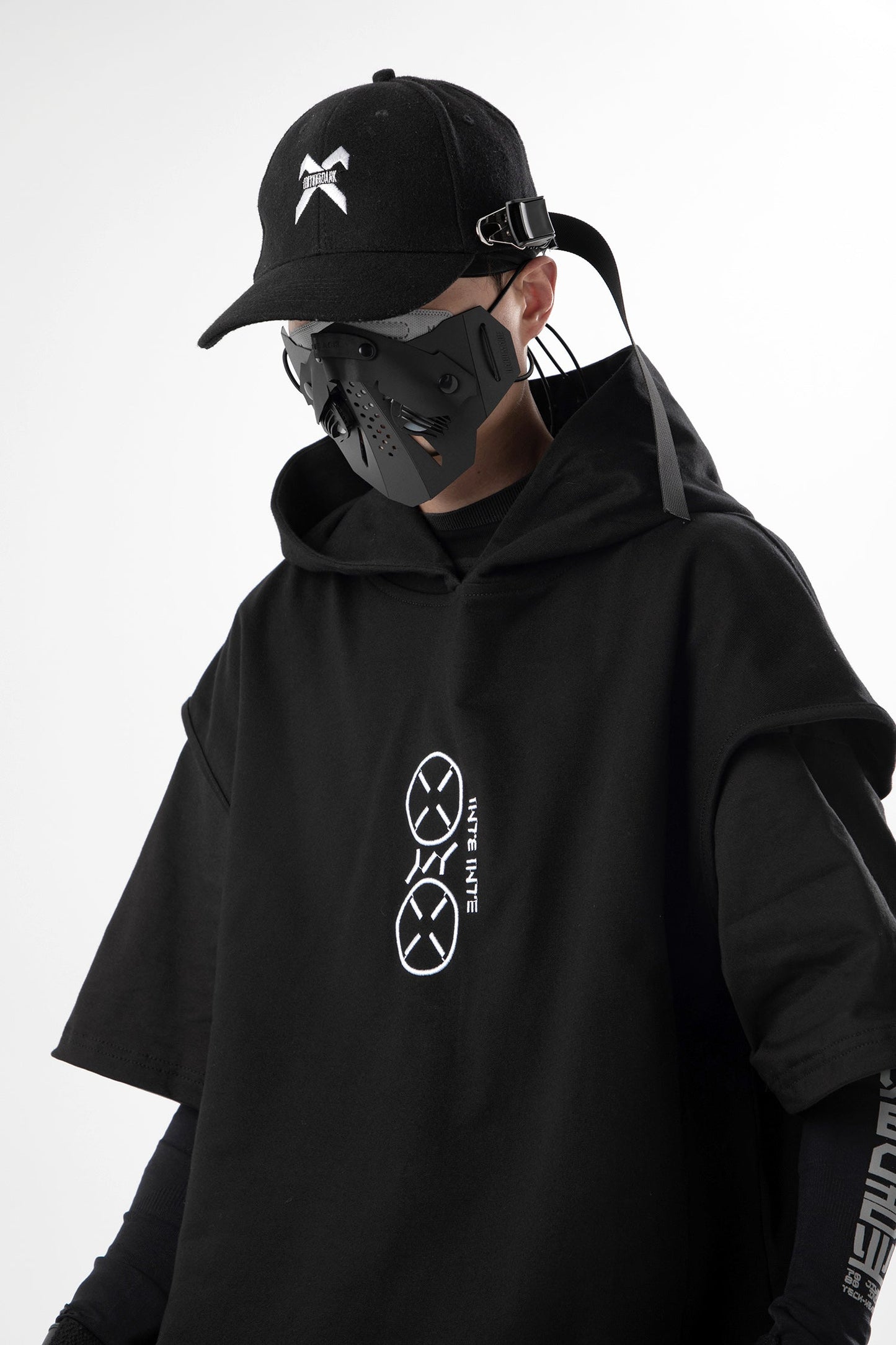 JX "All Business" Kurzarm-Hoodie