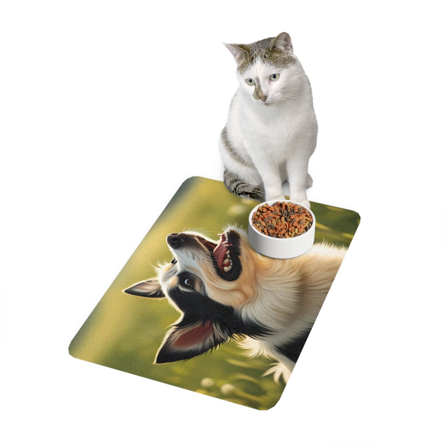 Tapis antidérapant pour animaux de compagnie – Tapis d'alimentation étanche pour chiens