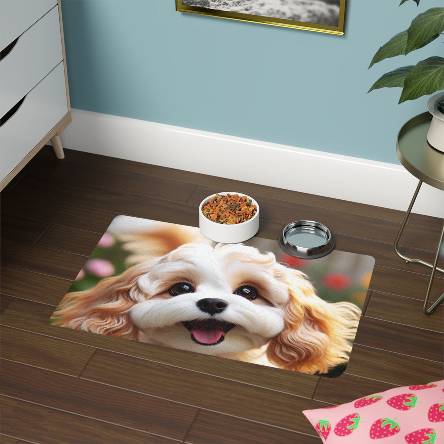 Tapis antidérapant pour animaux de compagnie – Tapis d'alimentation étanche pour chiens