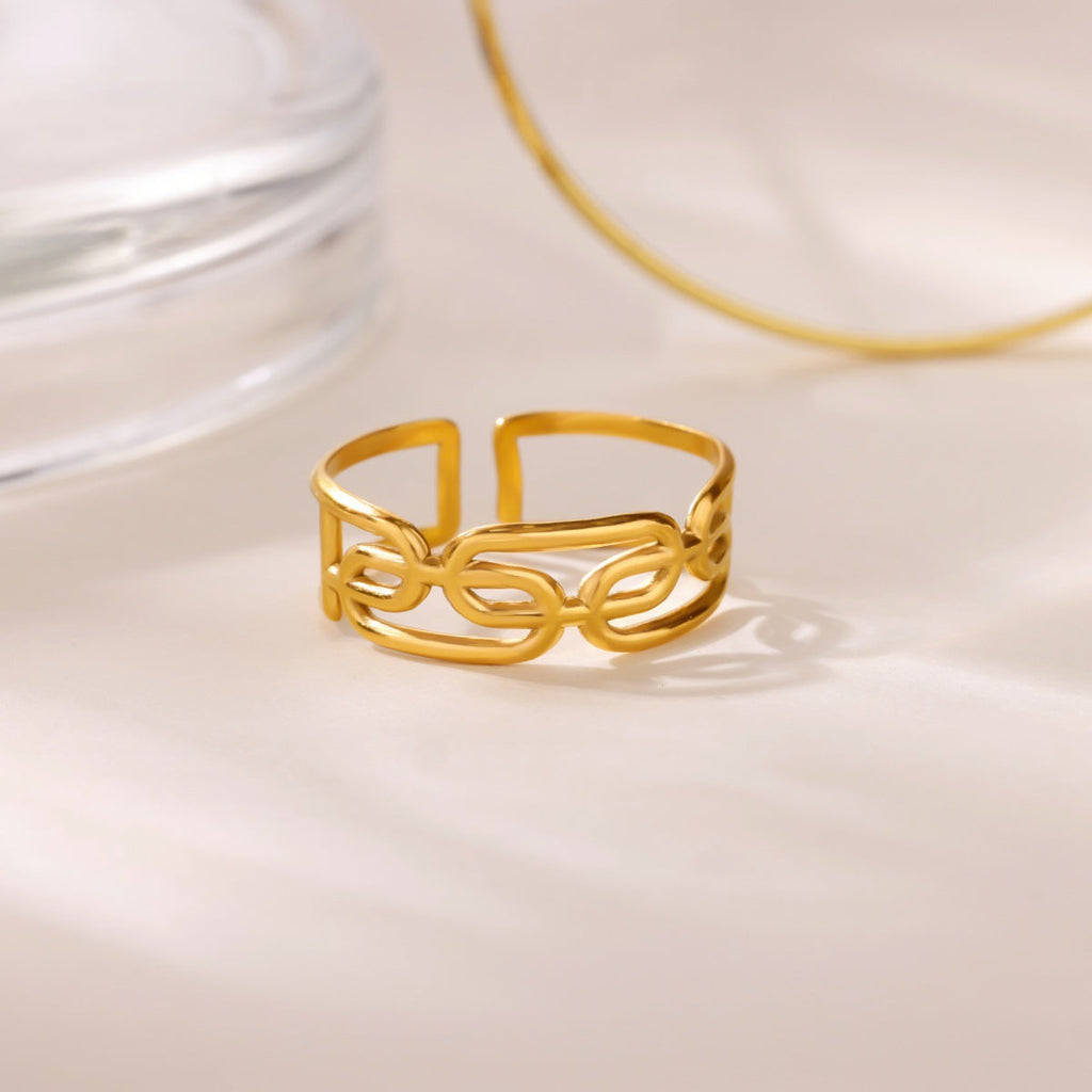Creative Alien Big Wave Open Ring For Women