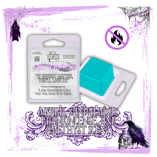 Emotional Damage : Myrrh, Sandalwood, Frankincense & Amethyst Scented Wax Melt