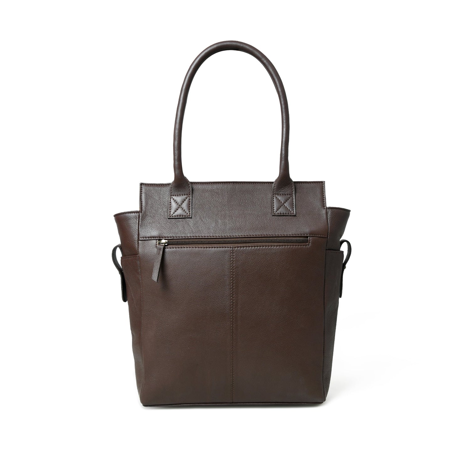Kastanie Charm Braune Leder Tragetasche