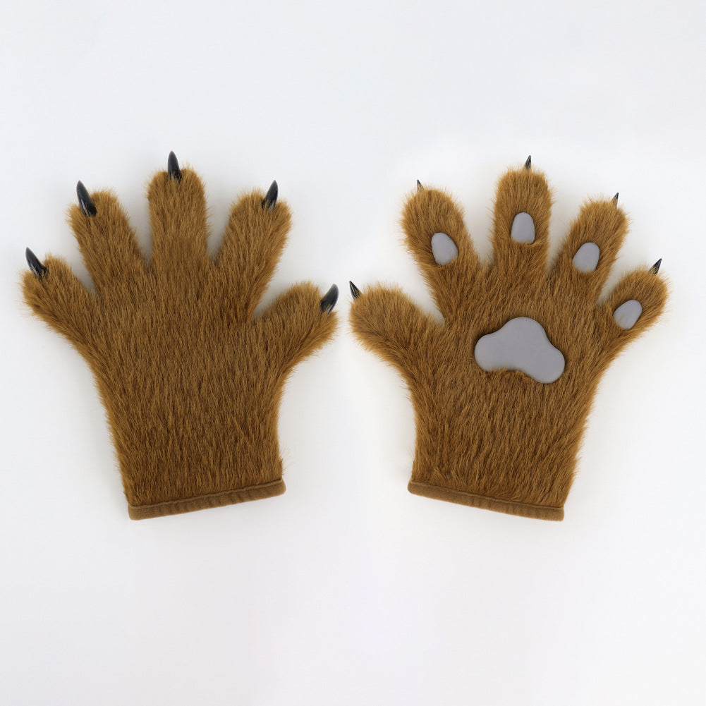 Handmade Cat's Paw Gloves Plush Meat Pad Cat Palm Props