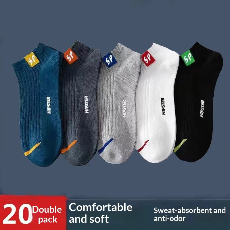 Mens Short Socks Odor-resistant Sweat-wicking, Seamless