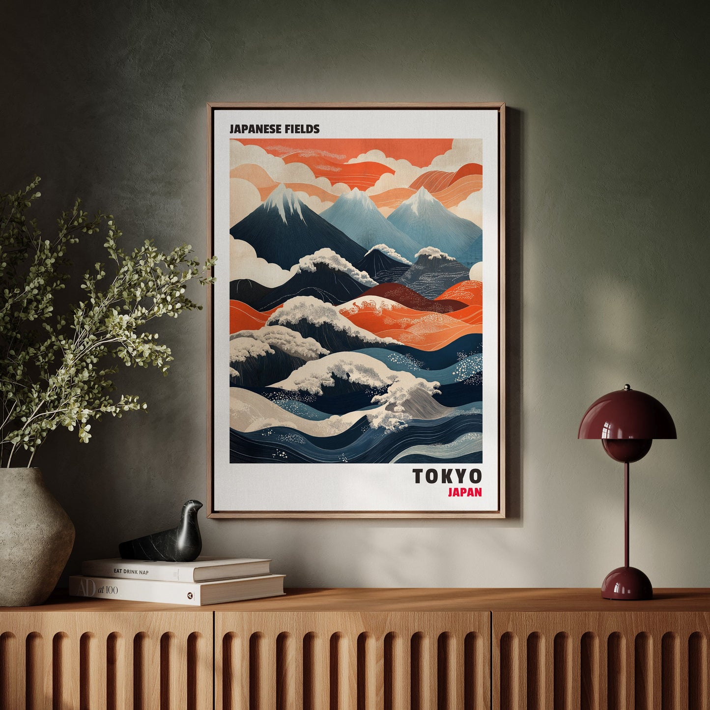 Champs japonais – Harmonie entre montagne et vague