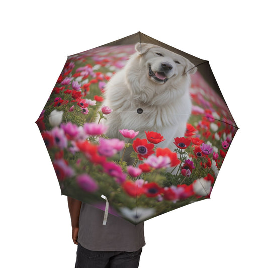 48" Semi-Automatic Umbrella – Windproof Large Travel Rain Umbrella