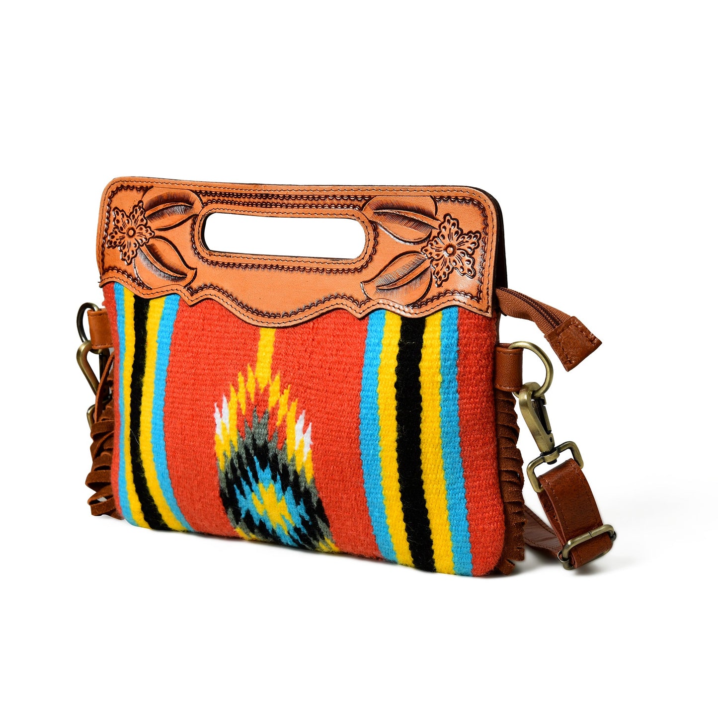 Western-Lederclutch-Werkzeugtasche