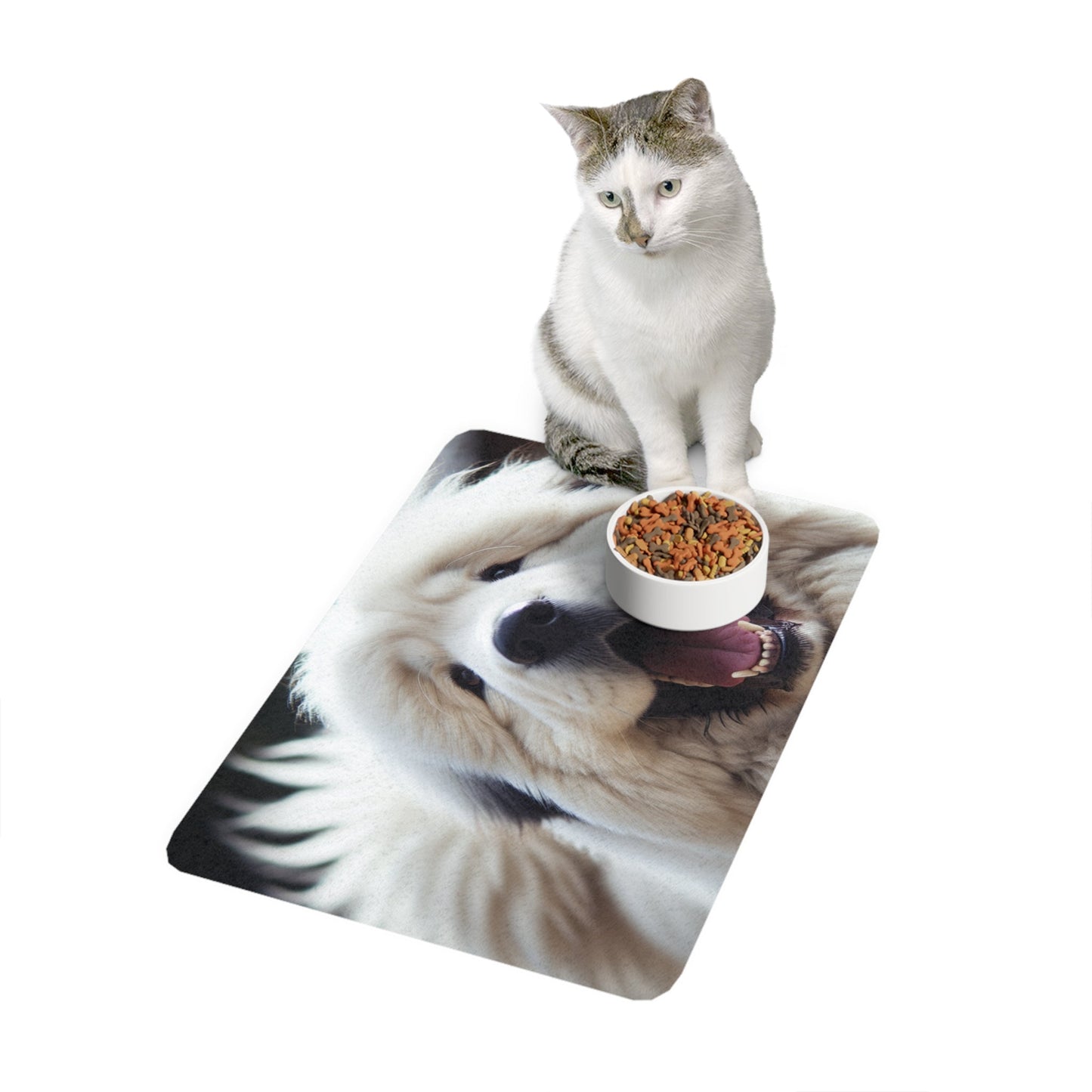 Tapis antidérapant pour animaux de compagnie – Tapis d'alimentation étanche pour chiens