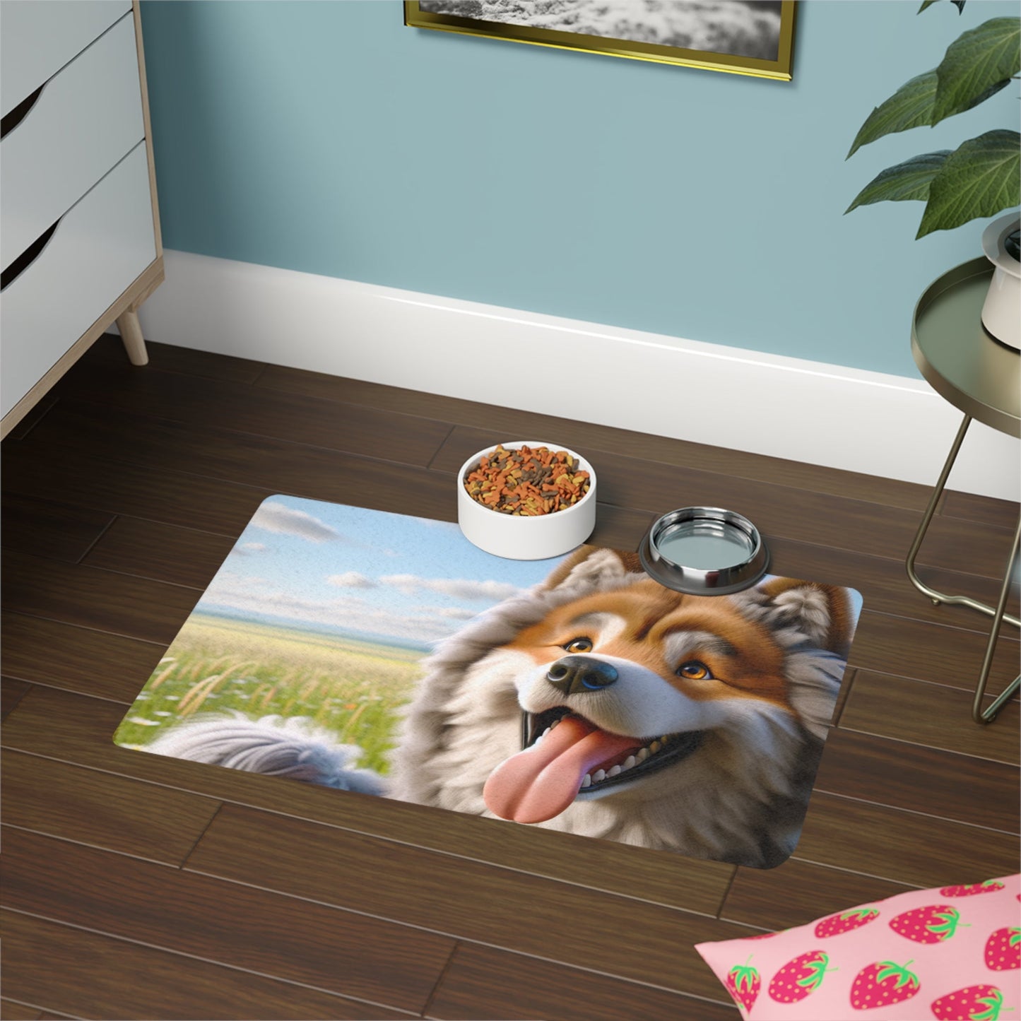 Tapis antidérapant pour animaux de compagnie – Tapis d'alimentation étanche pour chiens