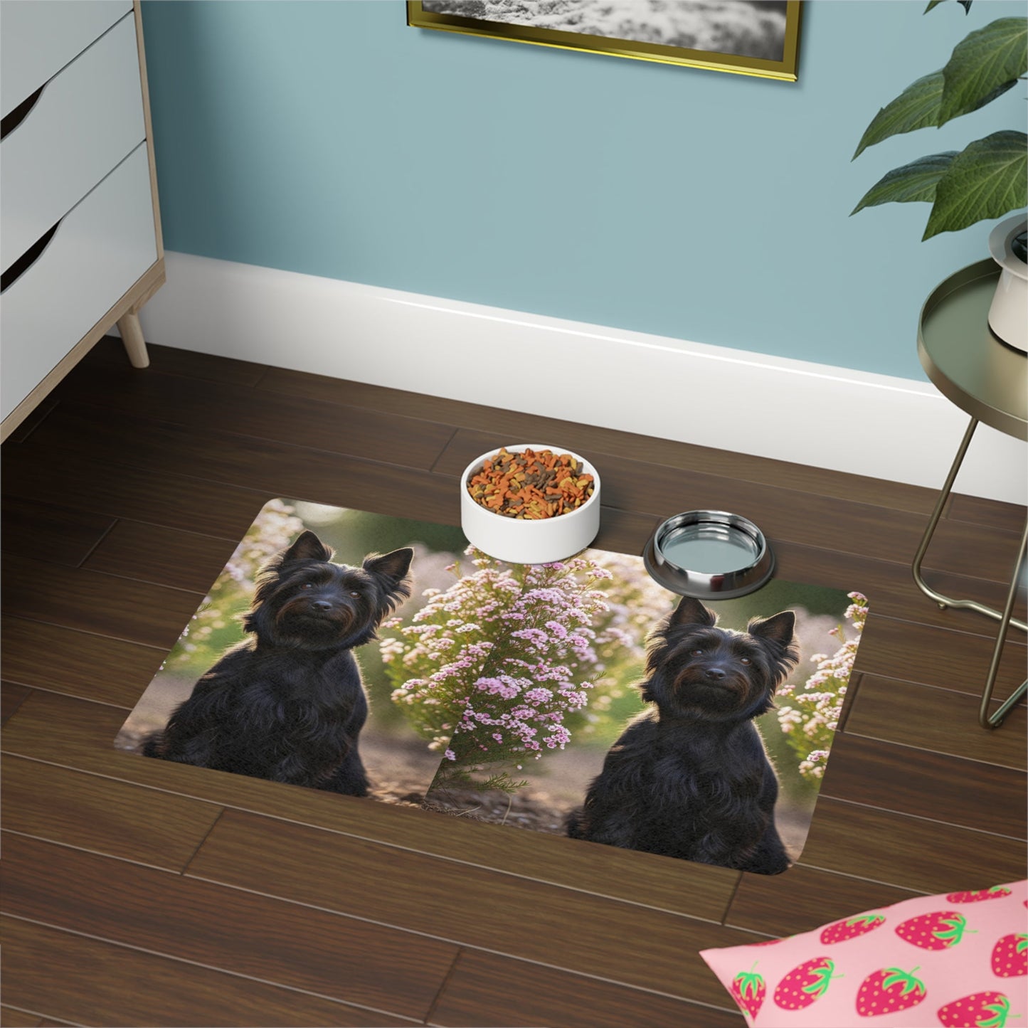 Tapis antidérapant pour animaux de compagnie – Tapis d'alimentation étanche pour chiens