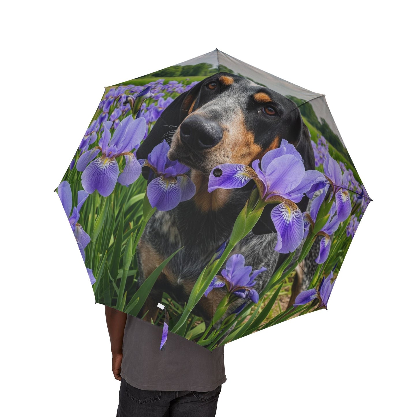 48" Semi-Automatic Umbrella – Windproof Large Travel Rain Umbrella