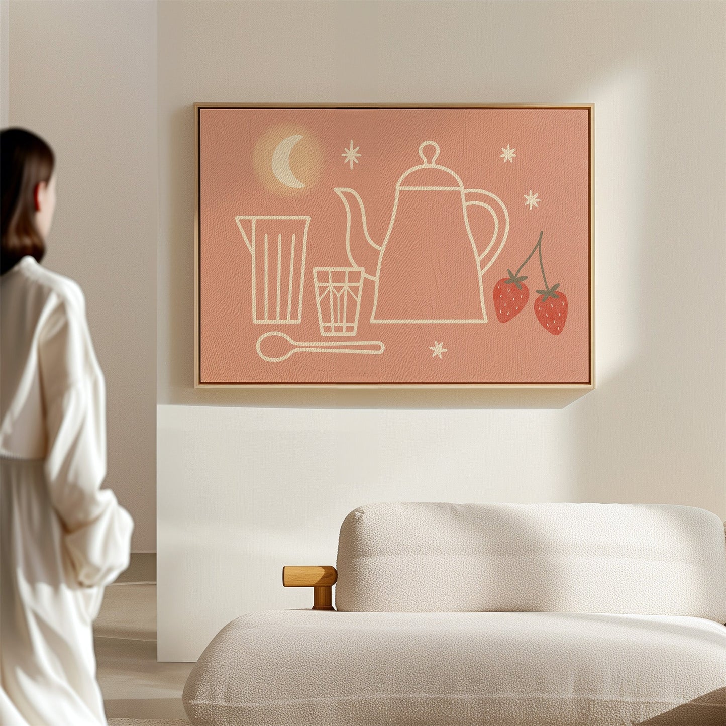 Thé au clair de lune et fraises
