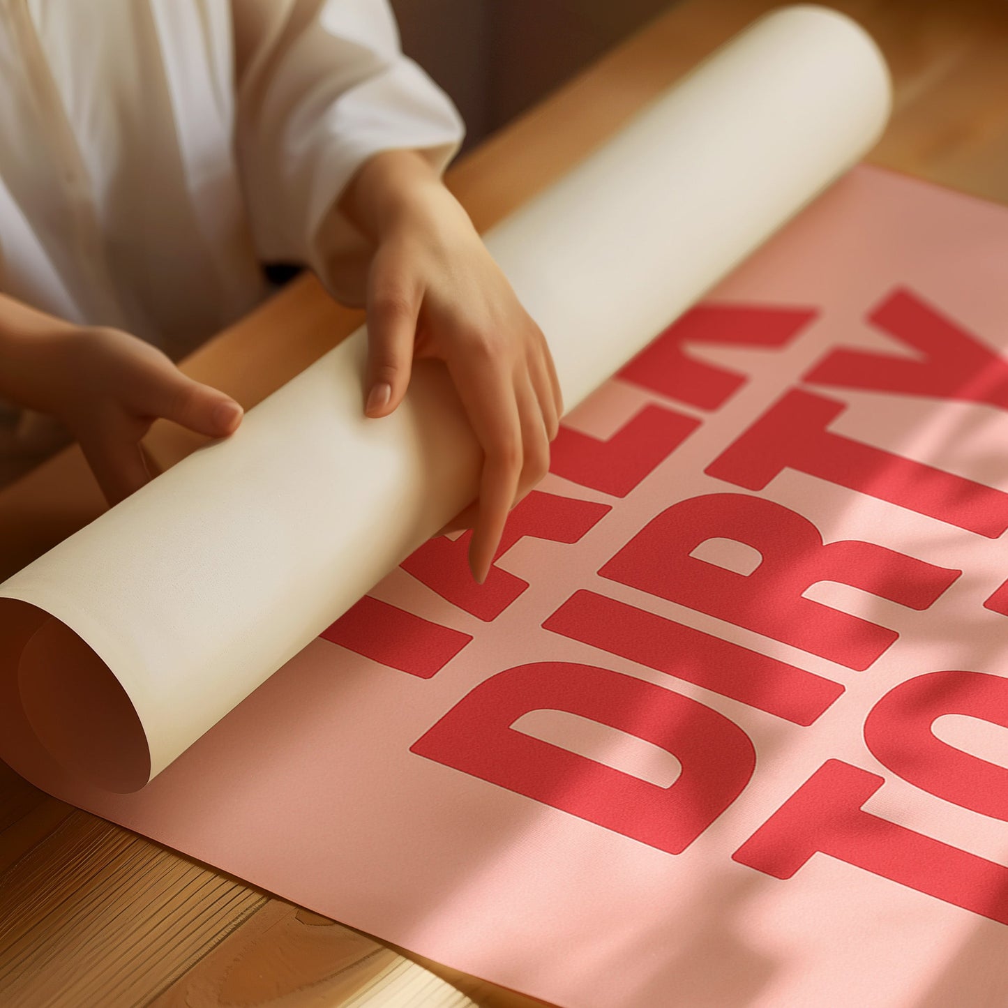 Parle-moi sale Impression Rose Vif