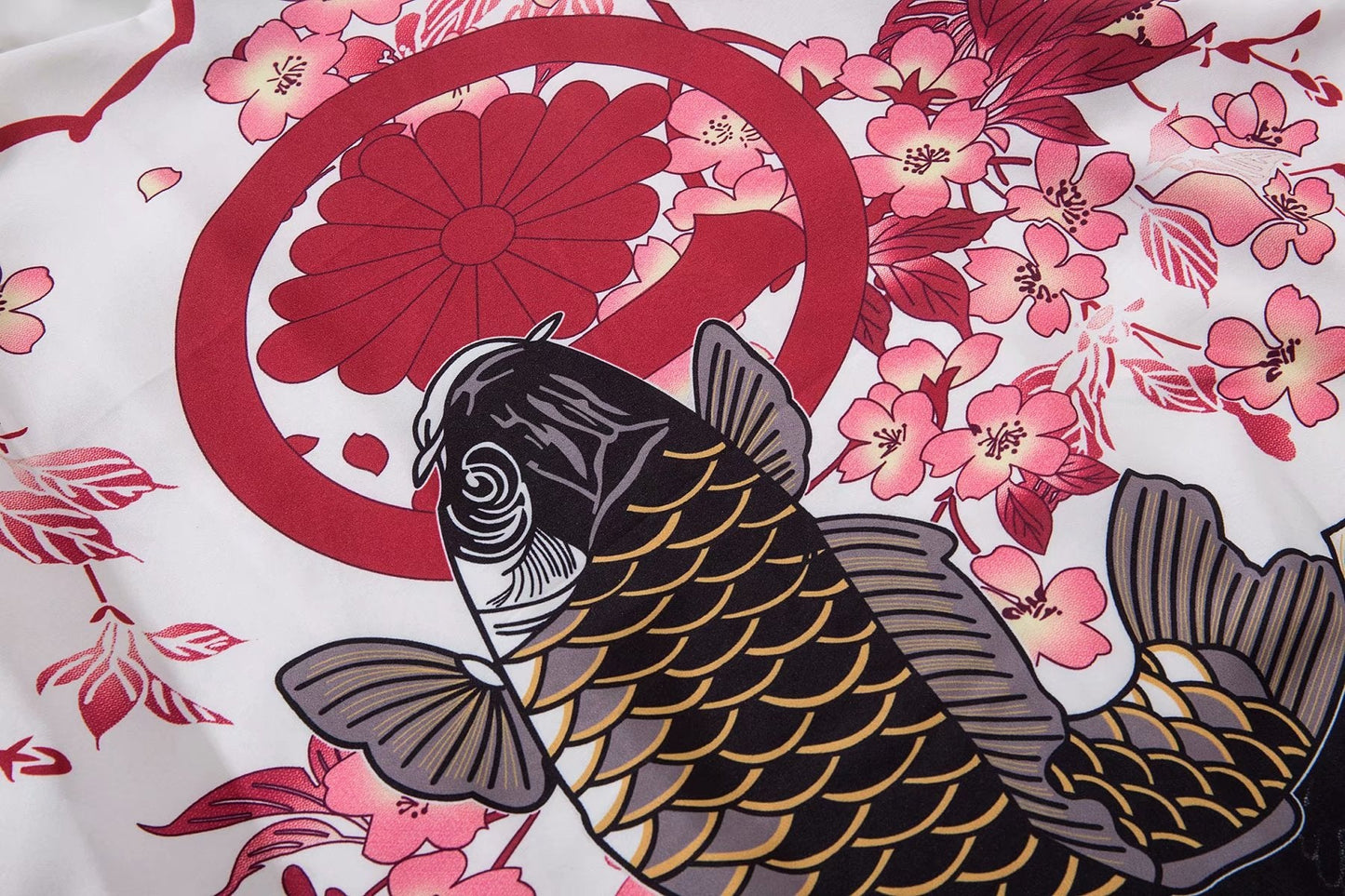 YC70018 Kimono "Fische im Teich"