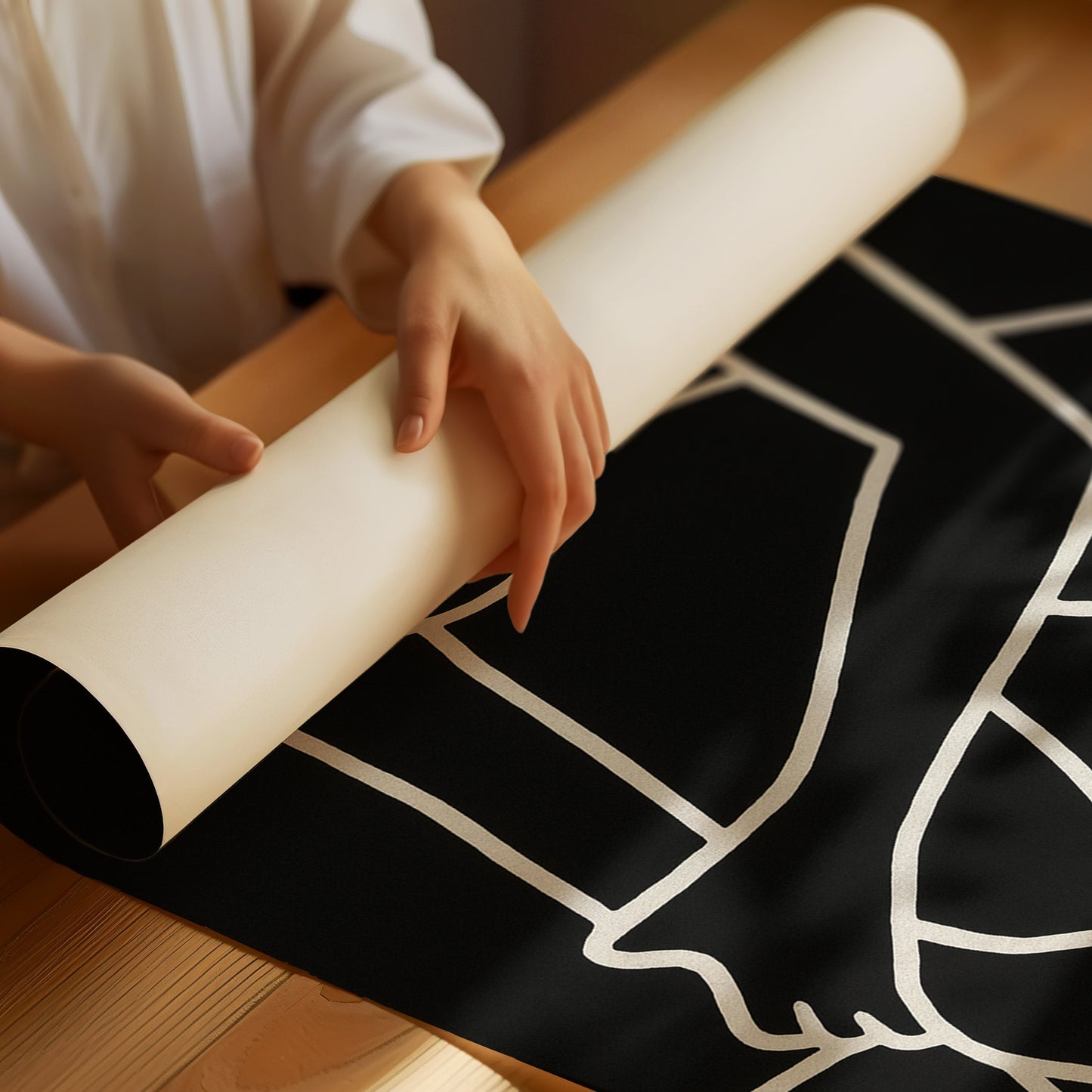 Membres Repliés à l'Encre Discrète