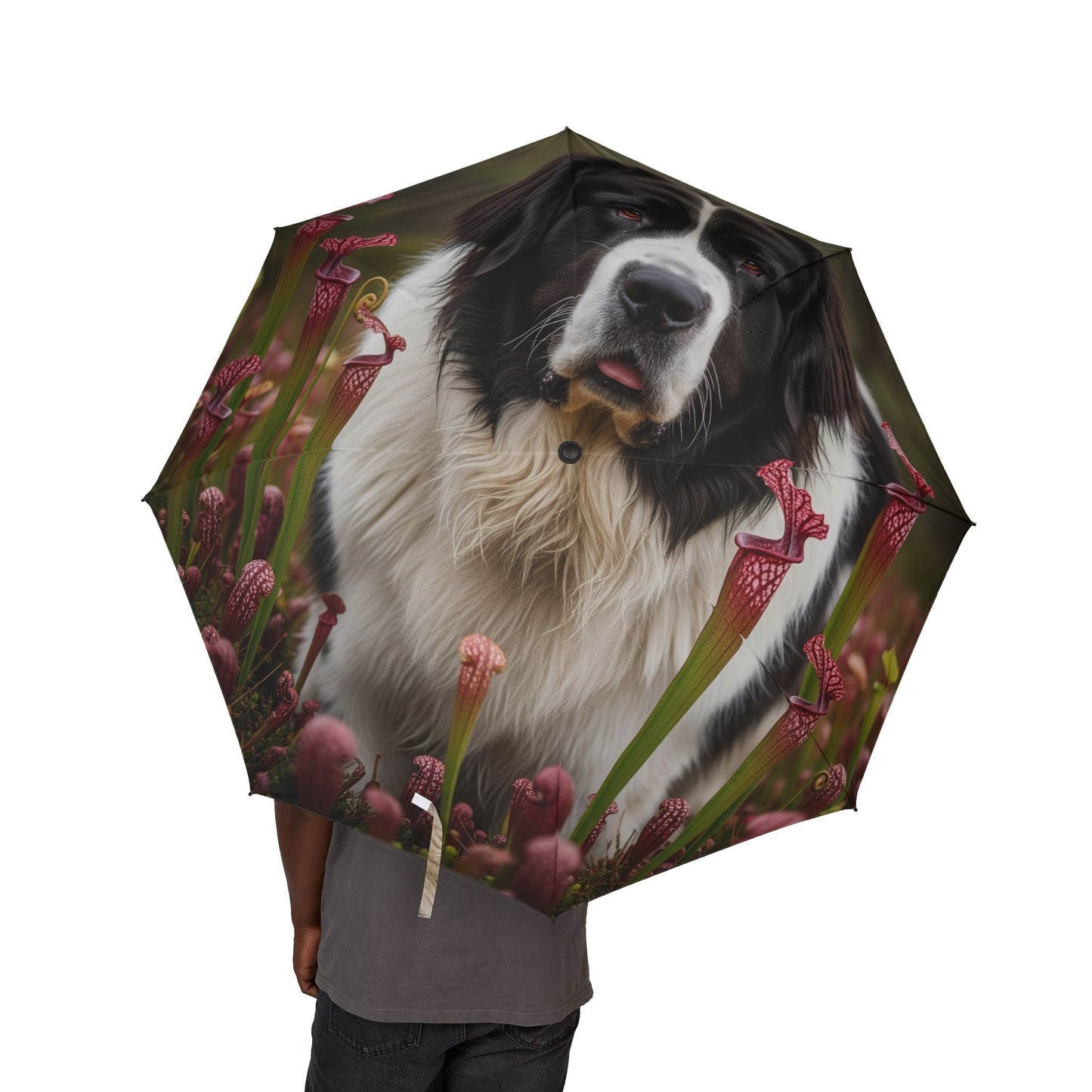 48" Semi-Automatic Umbrella – Windproof Large Travel Rain Umbrella