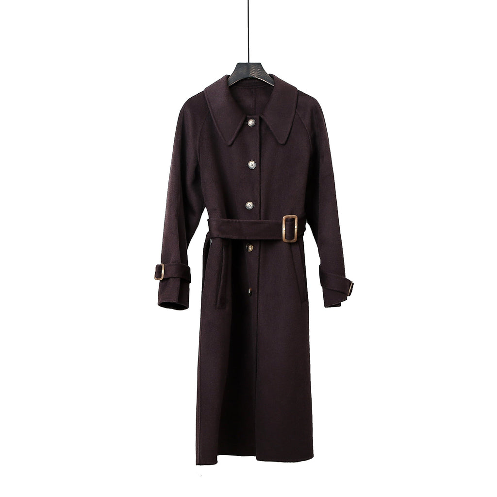 Elegant Commuter Double-Faced Wool Coat