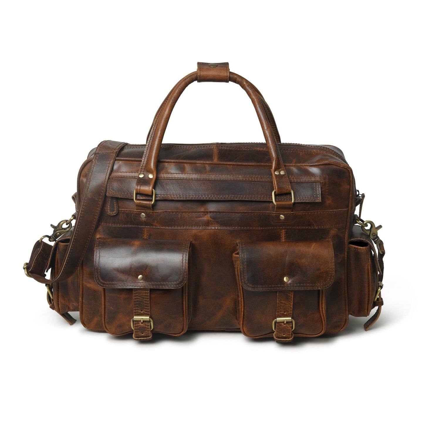 Porte-documents Finn en cuir de buffle fait main pour ordinateur portable