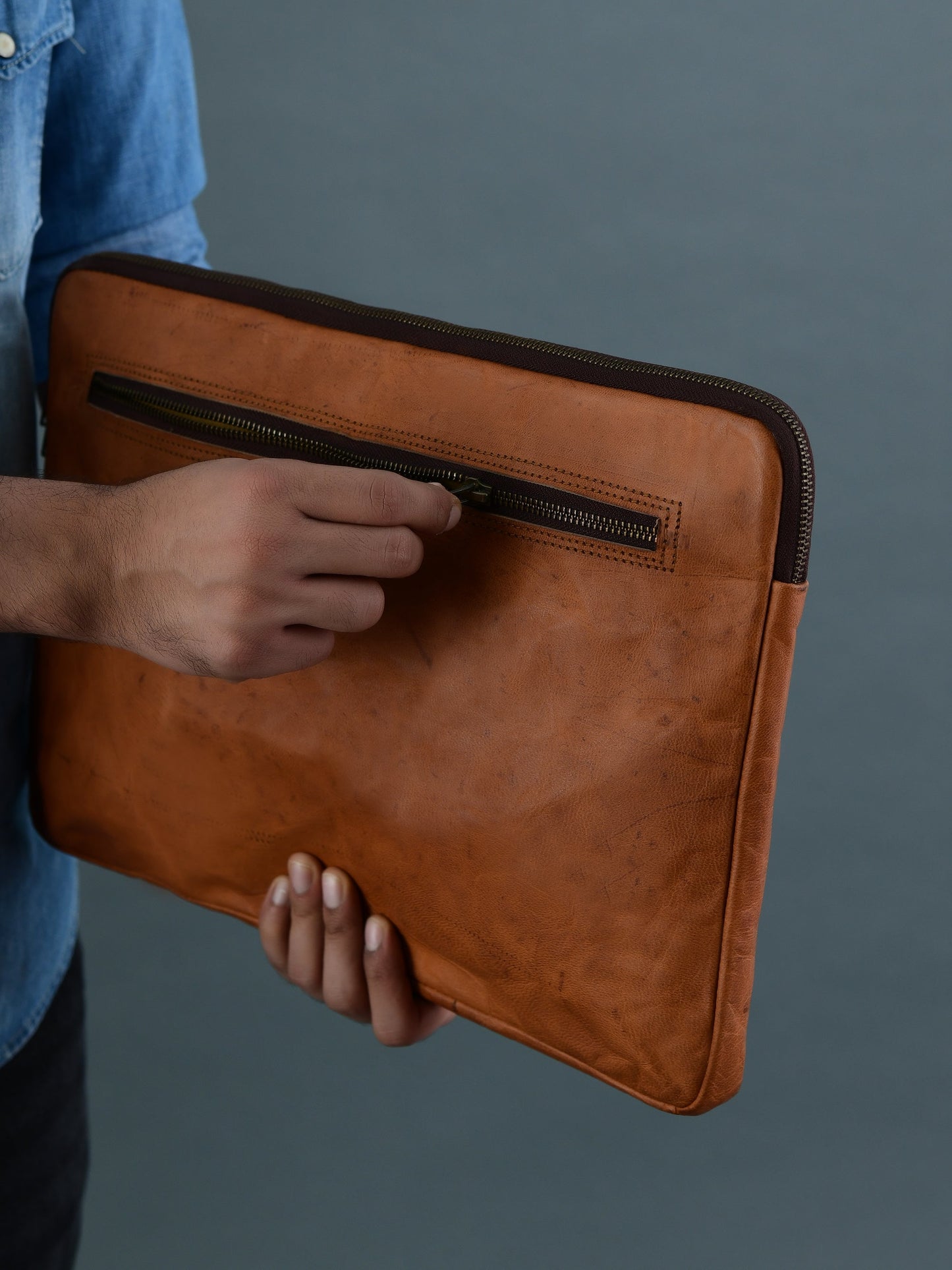 Zento Laptop-Hülle – Hellbraun