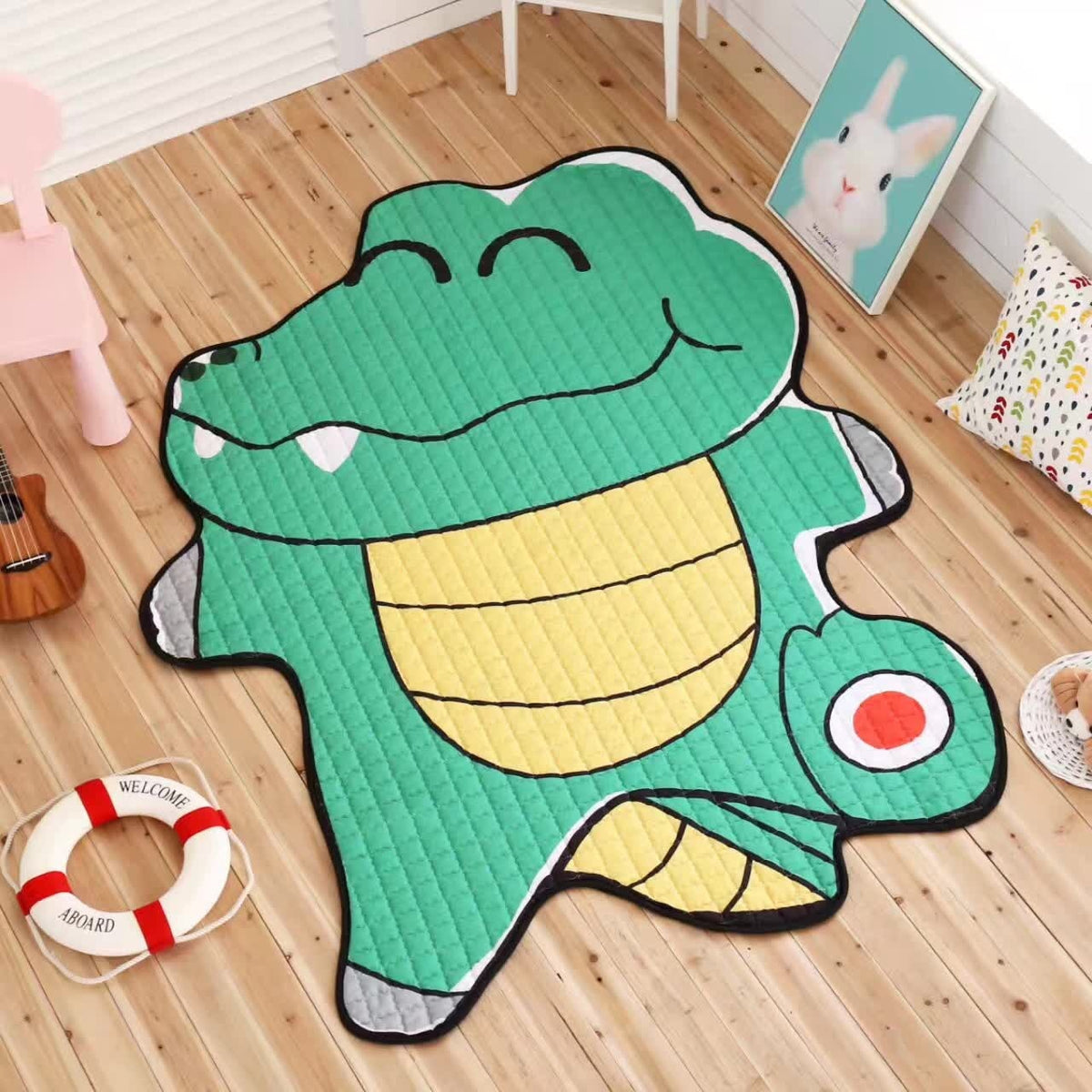 Baby Play Mat, White Tiger Rug