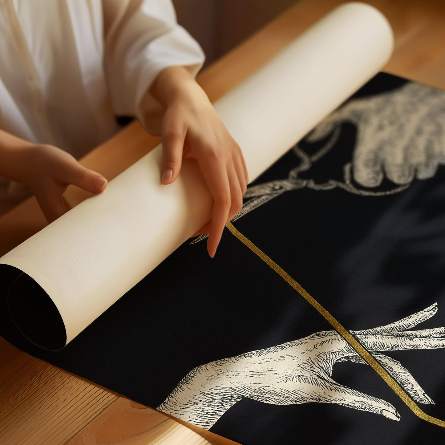 Severance Line in Gold and Ink