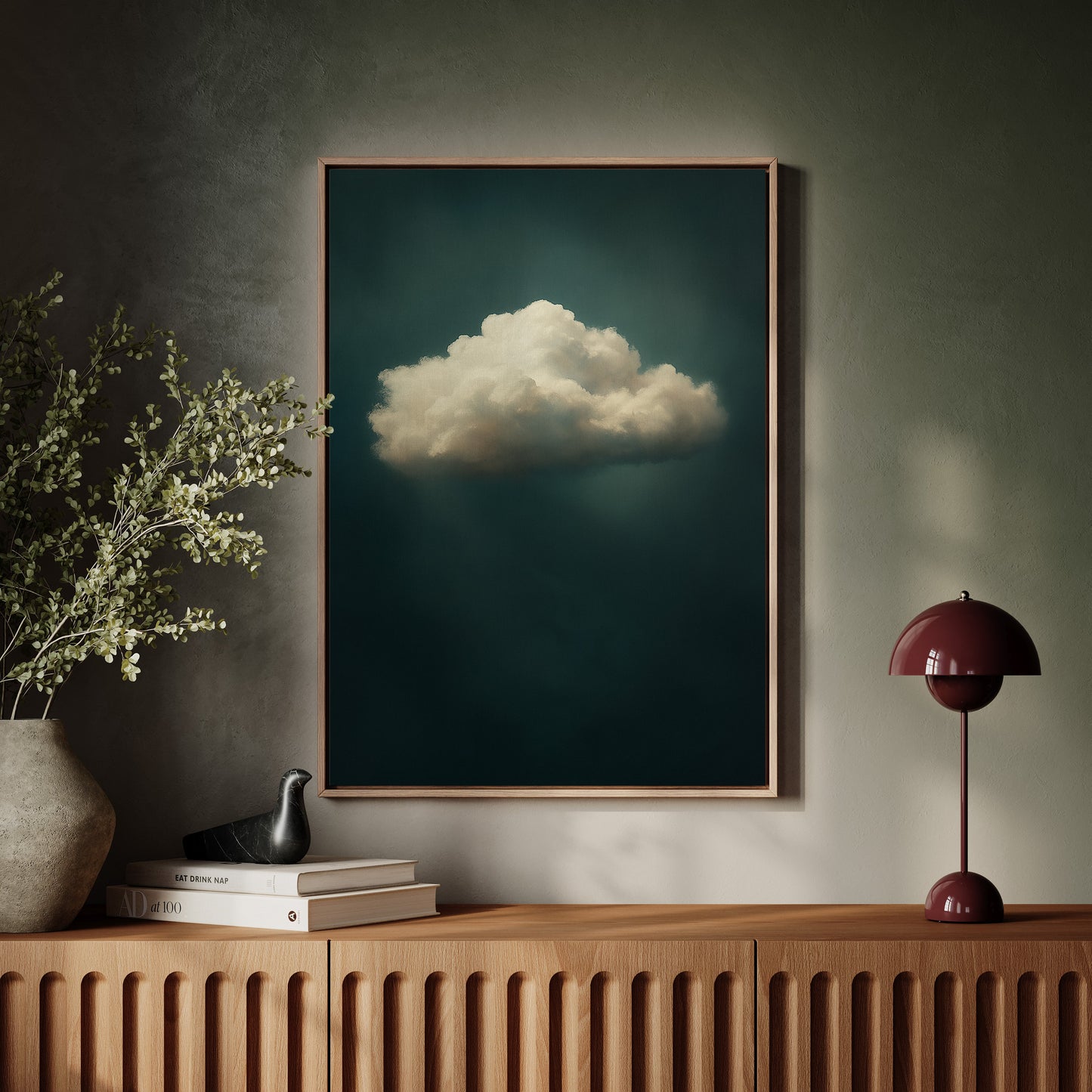 Nuage solitaire en air immobile