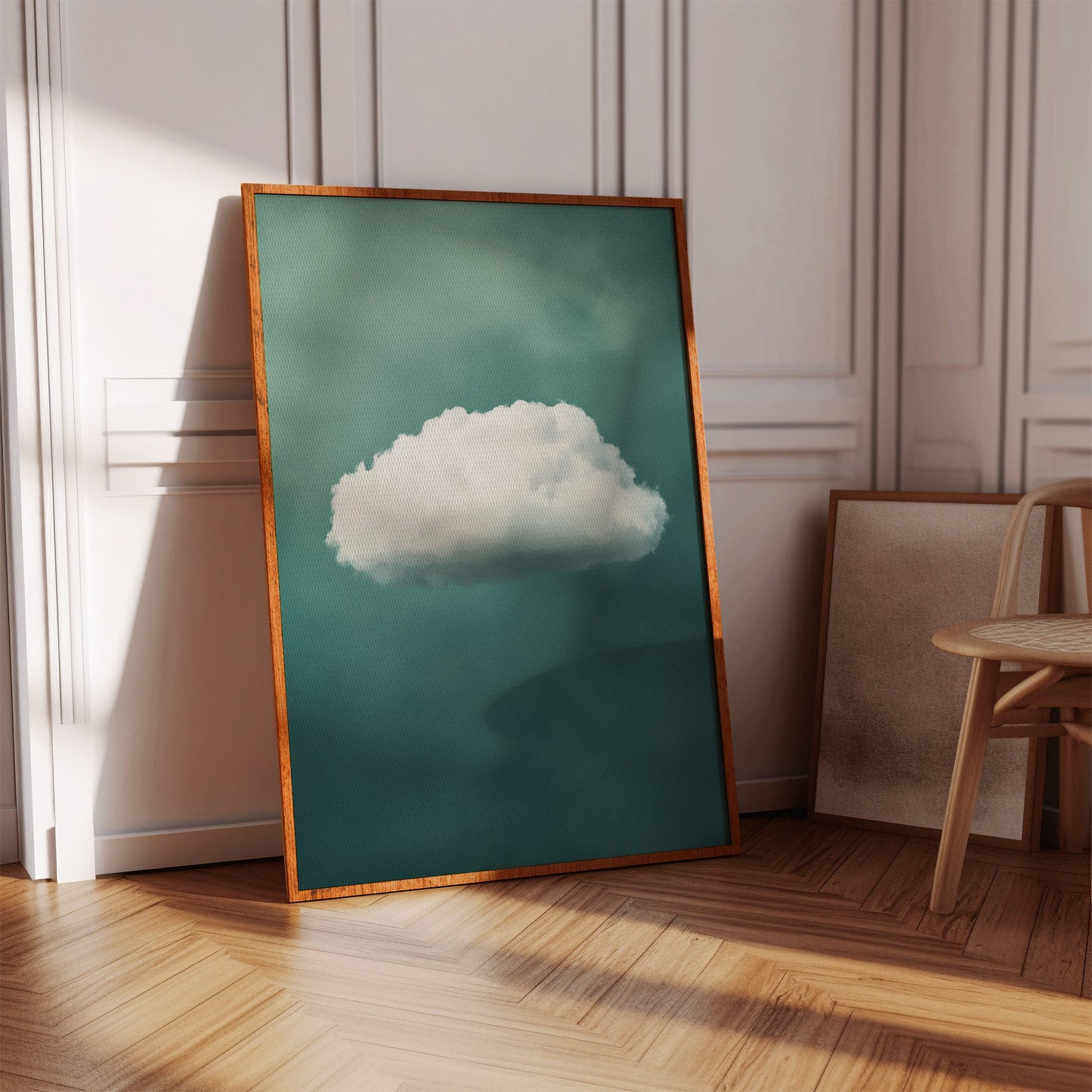 Nuage doux sur ciel écume de mer