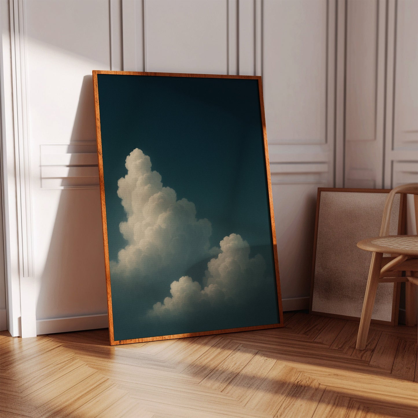 Säulen der Stille in einem dunklen Himmel