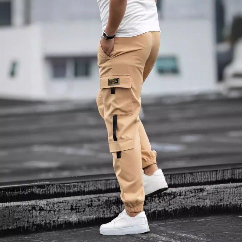 Mens Retro Jogger Casual Work Pants