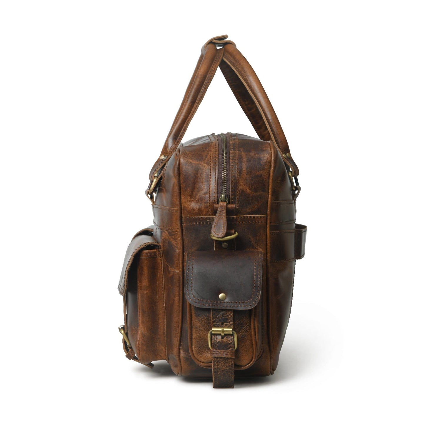 Porte-documents Finn en cuir de buffle fait main pour ordinateur portable