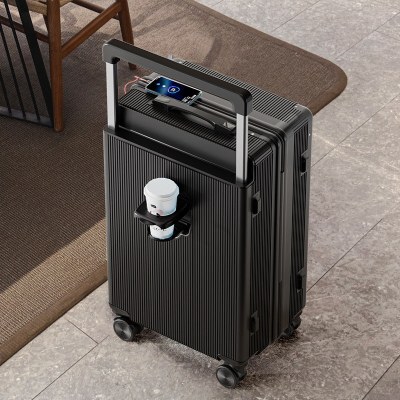 20 Inch 24 Inch Wide Handle Luggage, Silent Rotating Wheel Travel Luggage, Durable Password Lock Carry On Luggage