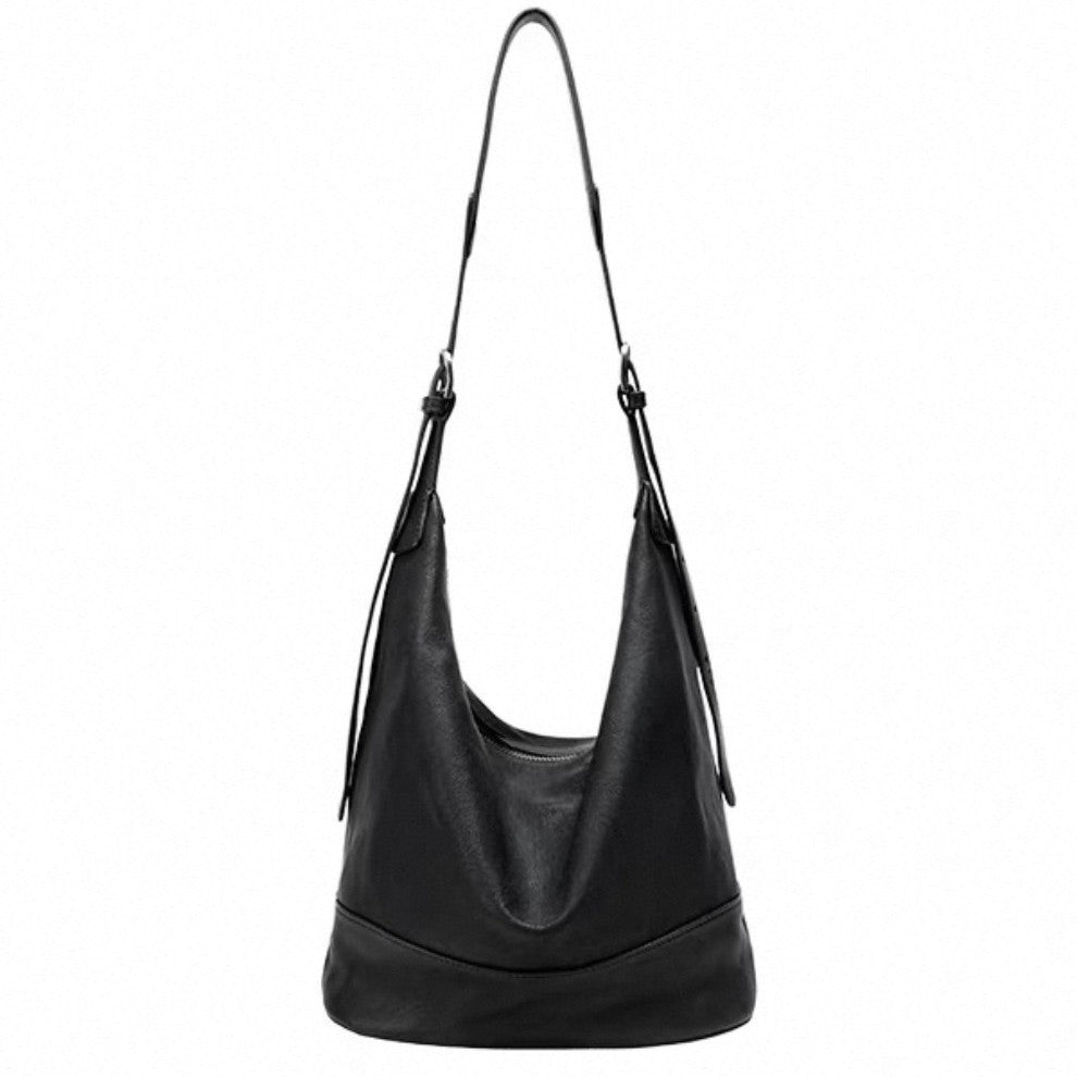 Sheepskin Double-handle Genuine Leather Large-capacity Commuter Bag
