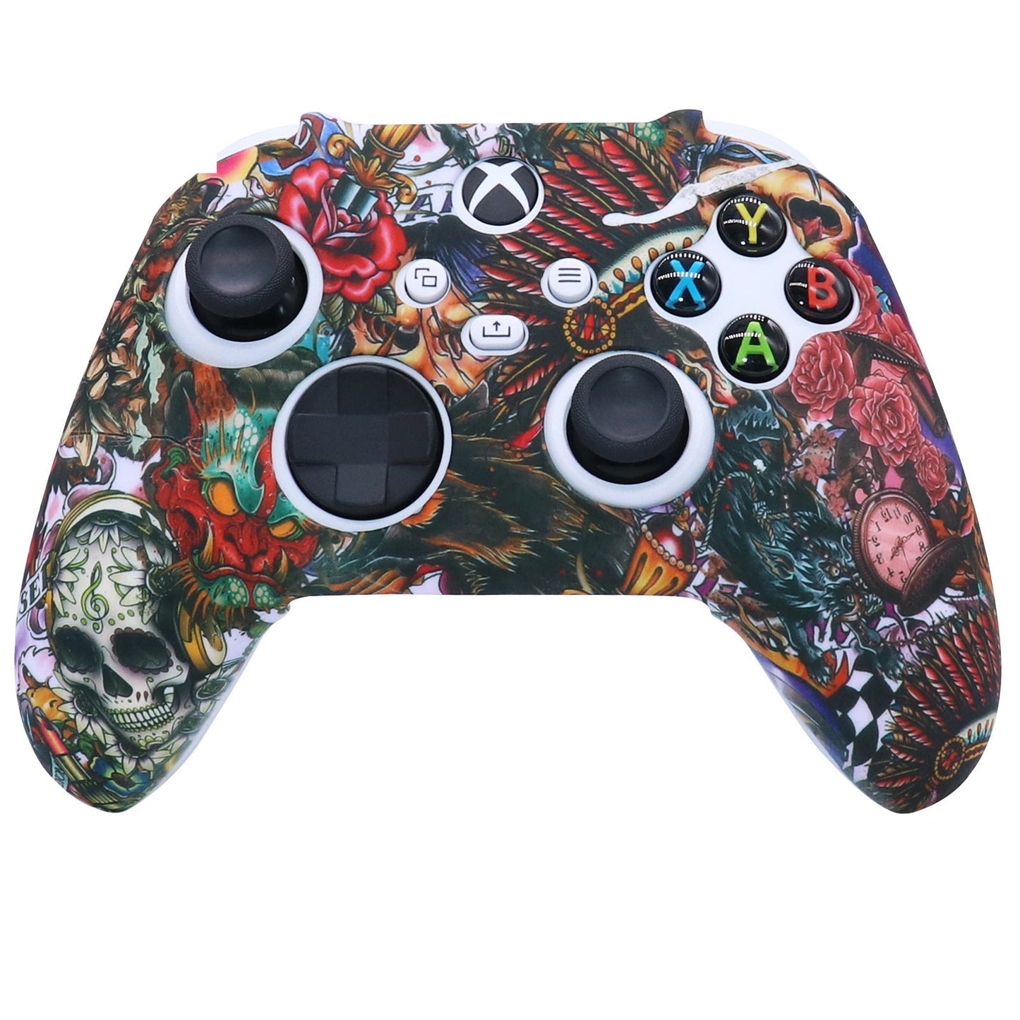 New Camouflage Silicone Gamepad Cover+2 Joystick Caps For Controller Silicone Cover Skins Protector Case Accessories For Wireless/Wired Gamepad Joystick