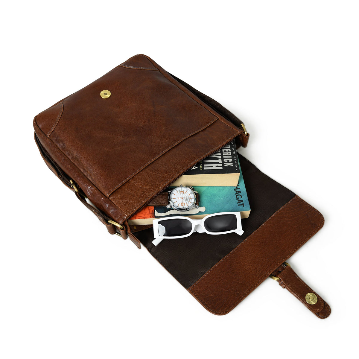 Leder-Unisex-Slingbag für den Alltag